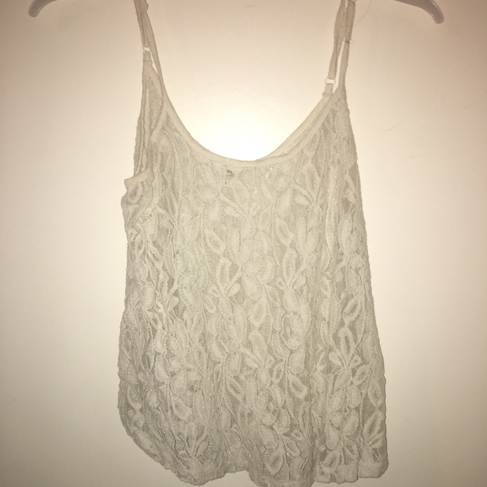 Floral-Lace flowy tank